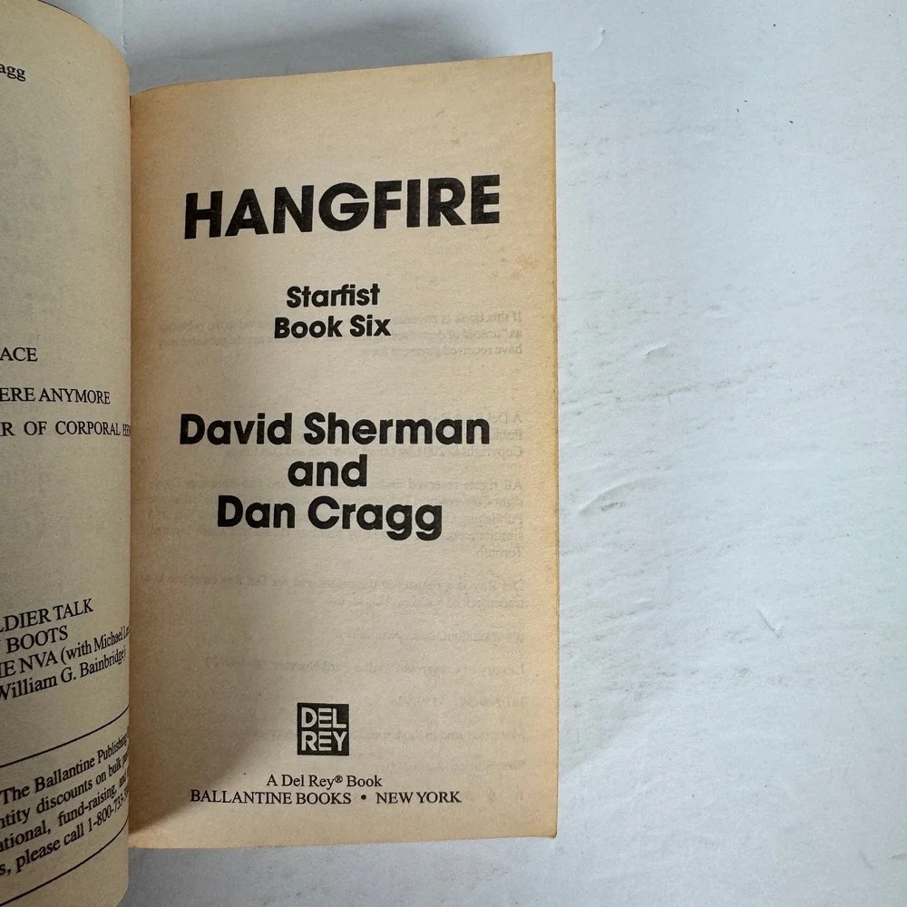 Starfist Books 2 3 6 Sherman & Cragg 1998-2001 First Edition Military Sci-Fi